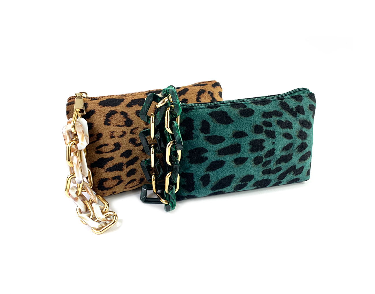 Pochette small le kikke velvet animalier