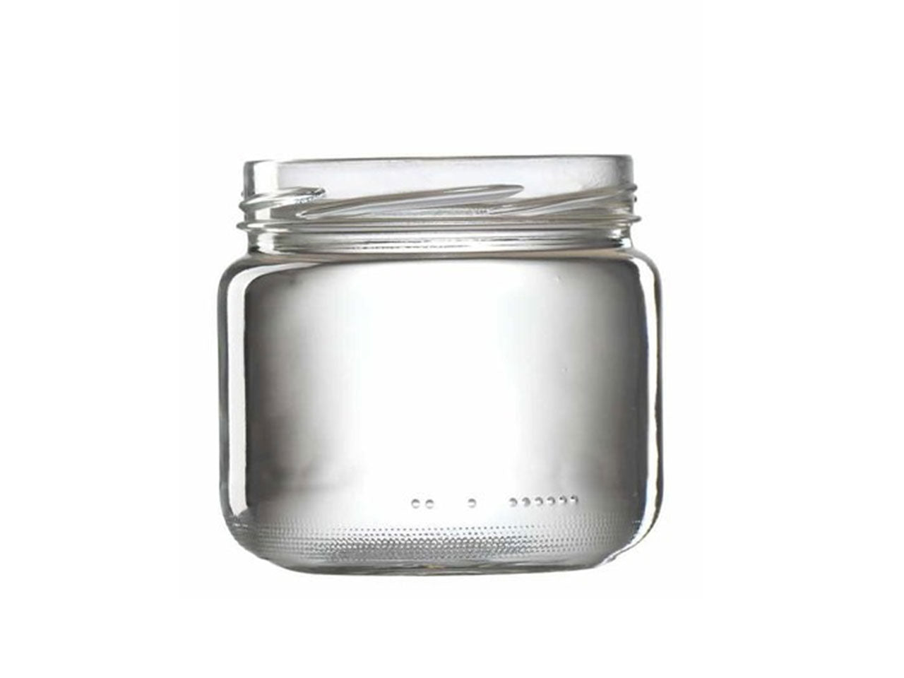 Vaso in vetro cc.370 imboccatura d.82mm $