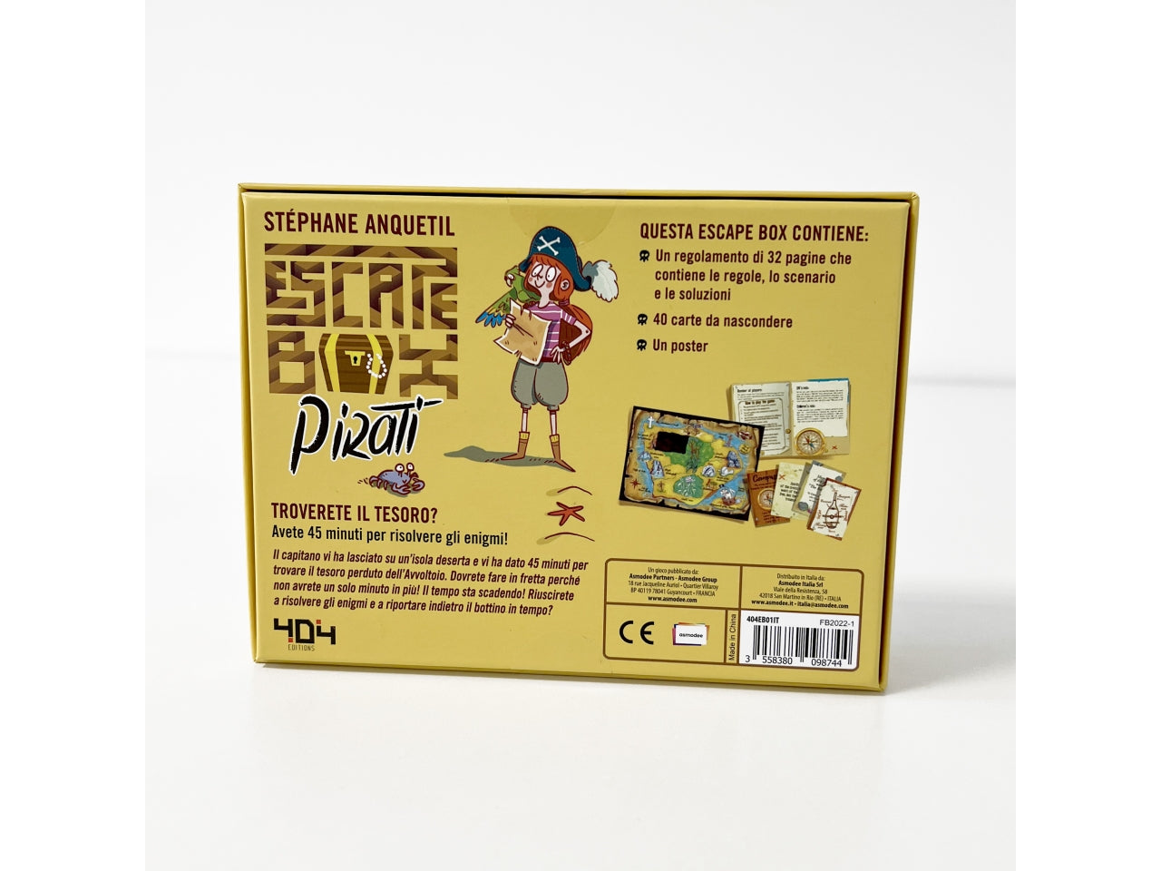 Escape Box Pirati: Organizza una Caccia al Tesoro dei Pirati, per 2-5 Partecipanti, Dai 7 Anni in su, Versione Italiana - Asmodee