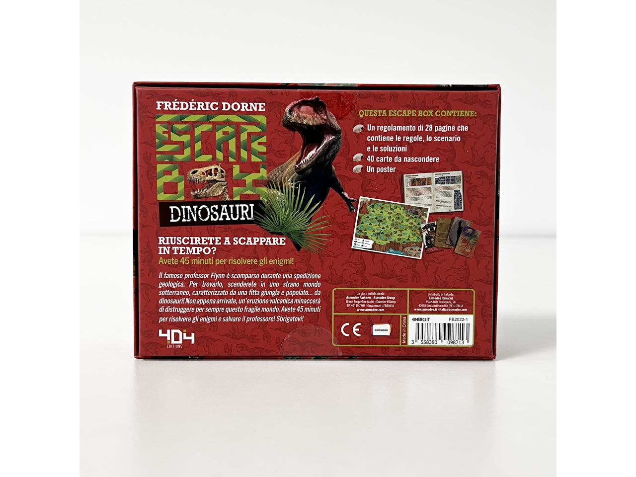 Escape Box Dinosauri: Esplora e Scopri Tesori con i Dinosauri, per 2-5 Partecipanti, Dai 8 Anni in su, Versione Italiana - Asmodee