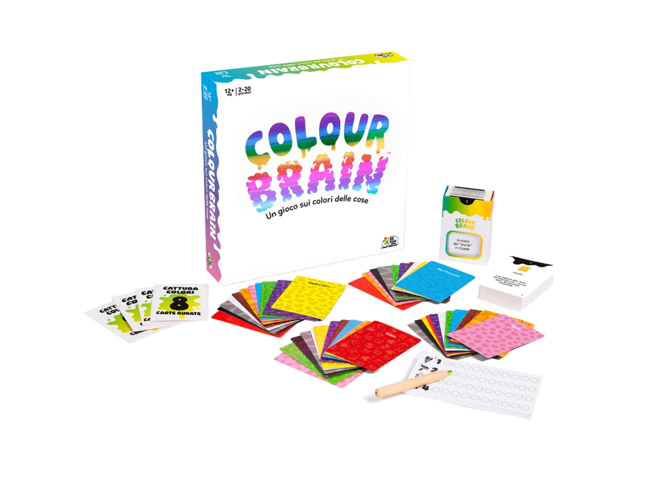 Colourbrain: Gioco di Quiz Colorato per 2-20 Partecipanti, Dai 12 Anni in su, Versione Italiana - Asmodee