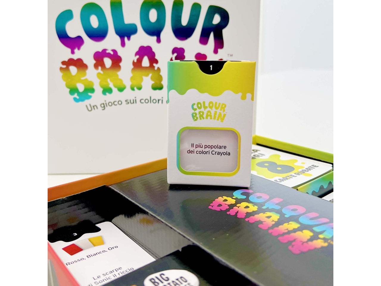 Colourbrain: Gioco di Quiz Colorato per 2-20 Partecipanti, Dai 12 Anni in su, Versione Italiana - Asmodee