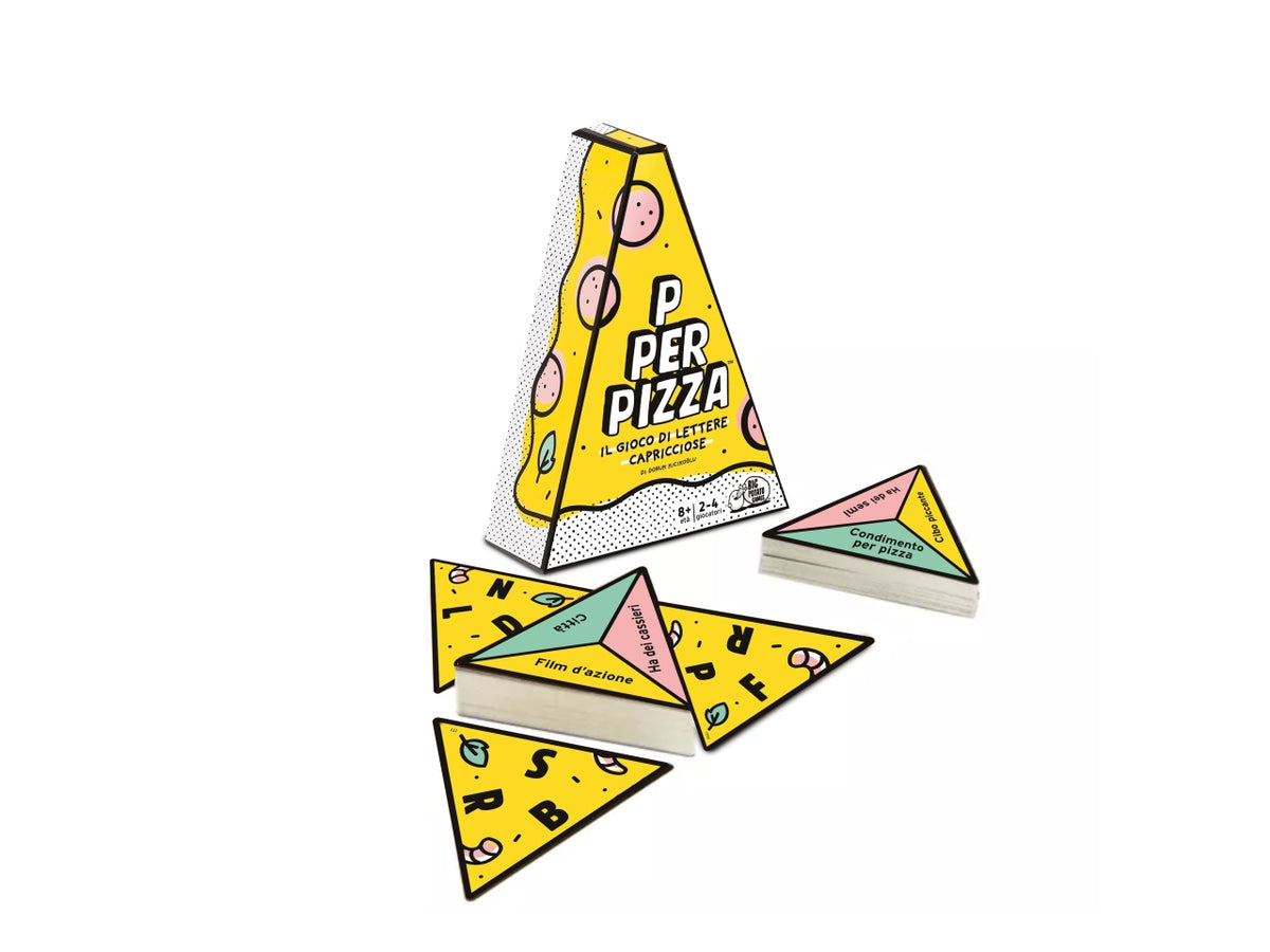 P per Pizza, gioco di carte da 2 a 4 giocatori per ragazzi di 8+ anni