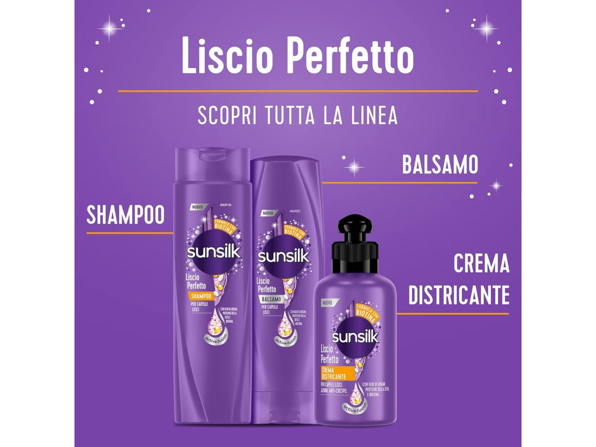 Shampoo Sunsilk Liscio Perfetto Capelli Setosi e Lisci a Lungo 250 ml $
