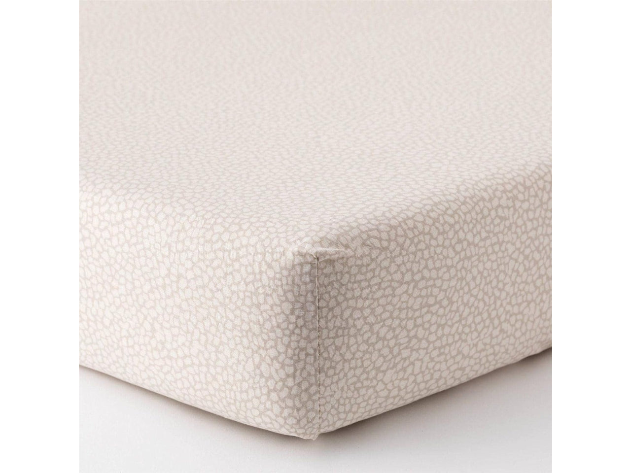 Set Completo Lenzuola Matrimoniale Arios Pois Beige Vaniglia, Puro Cotone, Linea Oro Carillo Home