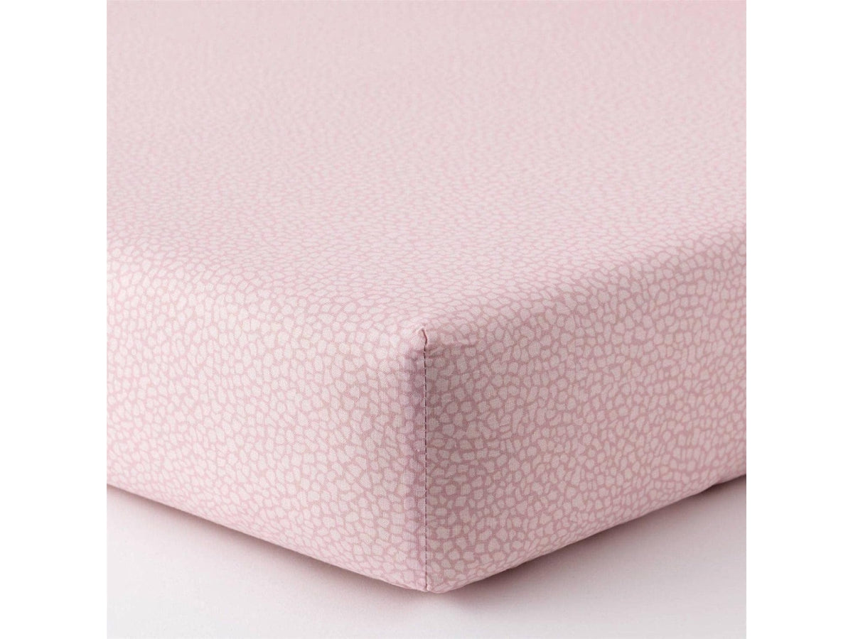 Set Completo Lenzuola Matrimoniale Arios Pois Rosa, Puro Cotone, Linea Oro Carillo Home