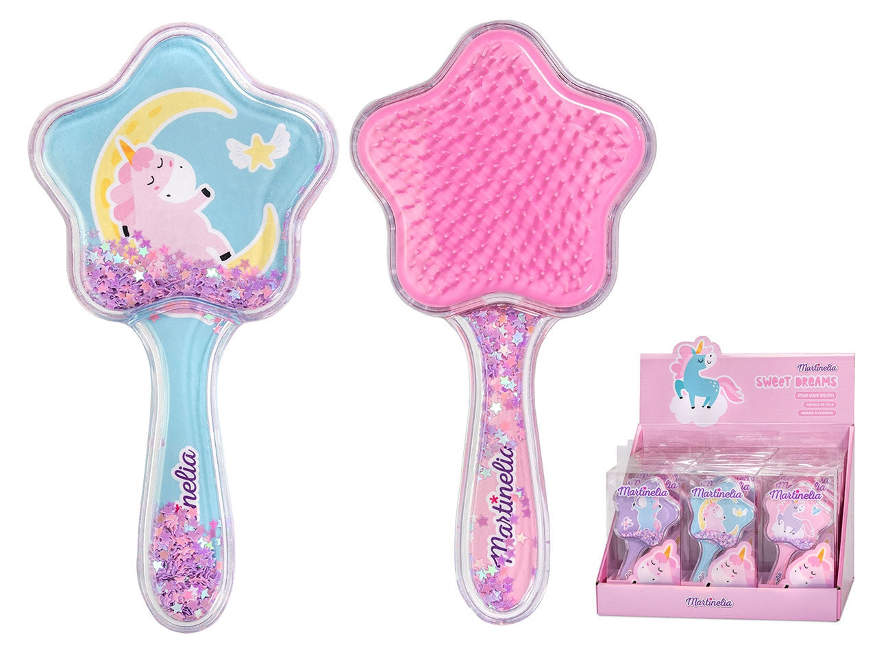 Martinelia unicorn glittery spazzola