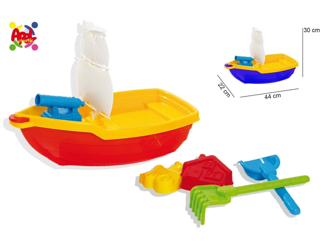Set giochi da spiaggia galeone