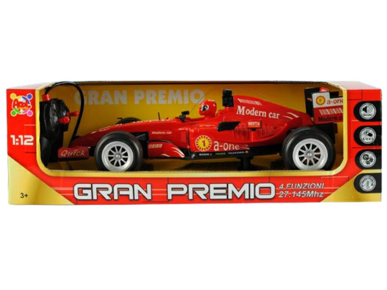 Auto gran premio radiocomando con 4 funzioni