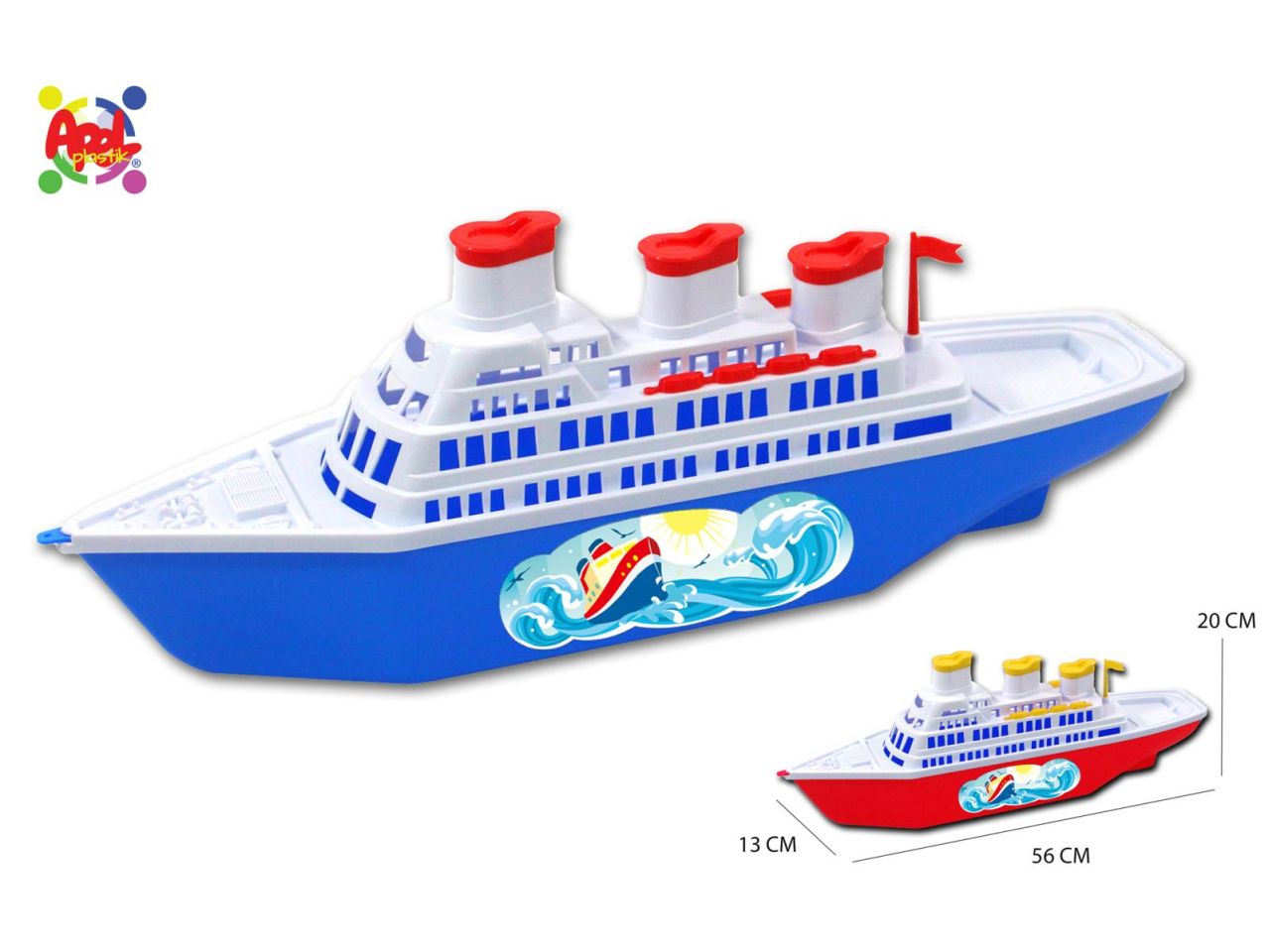 Nave da crociera 56x20cm