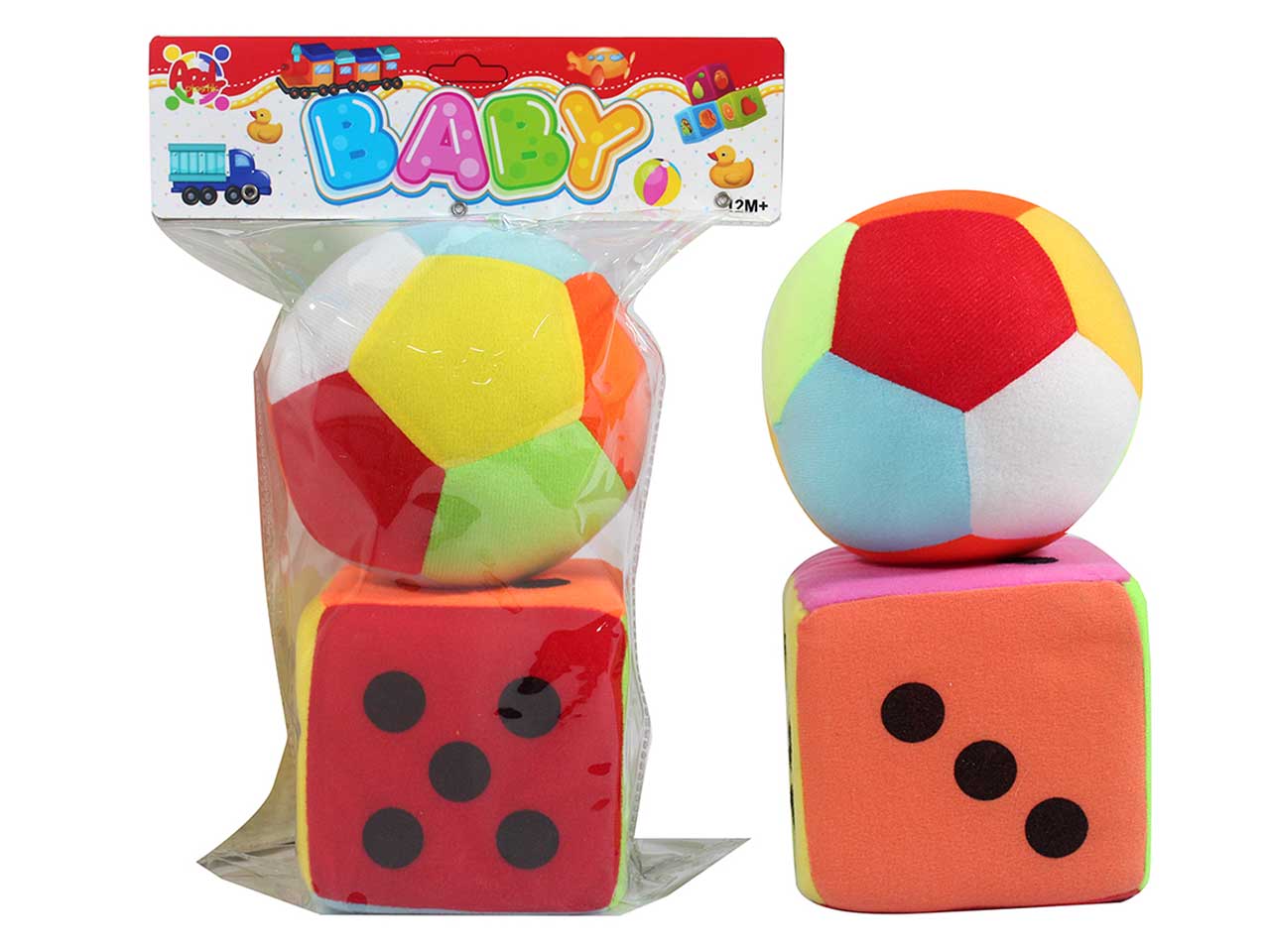 Set con 2 oggetti baby con musica