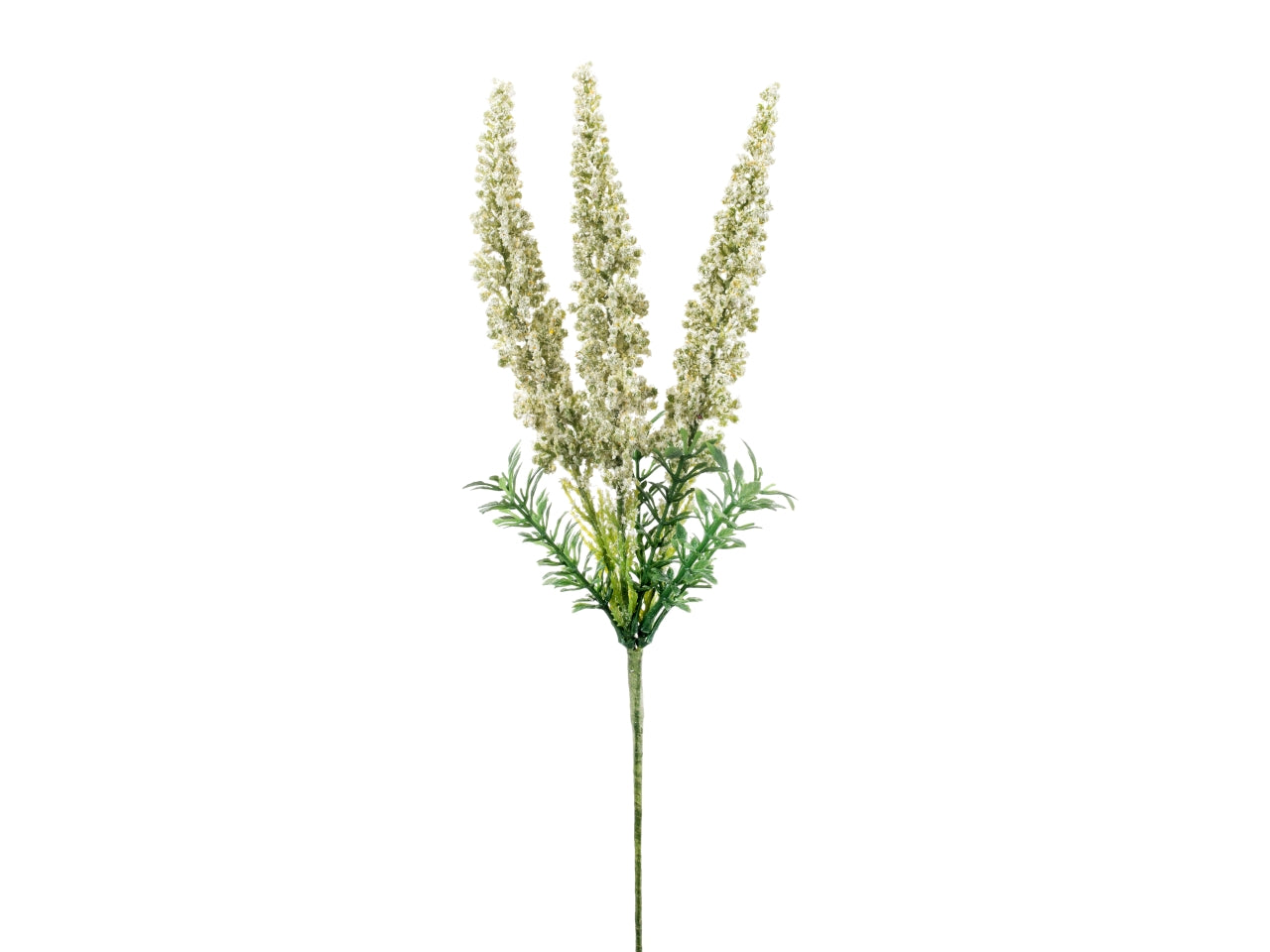 Pick veronica 3 rami h.35cm crema