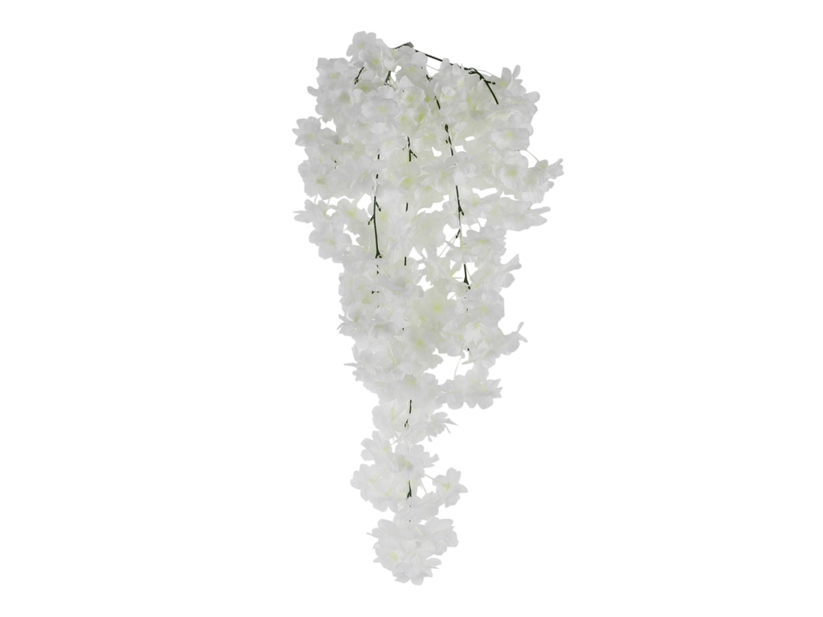 Ramo pendente pesco 70cm bianco