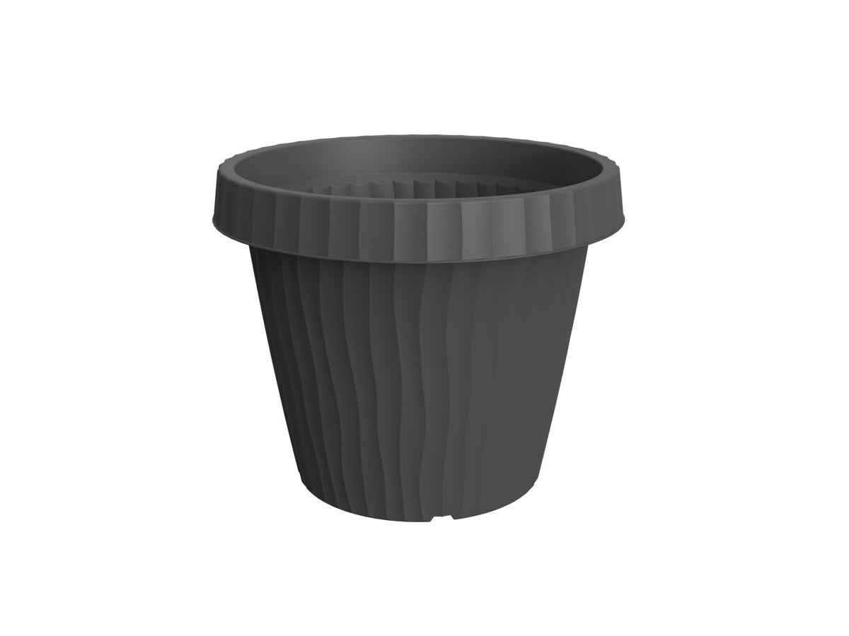 Vaso onda d.40cm colore grafite