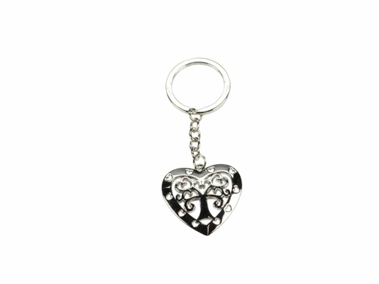 Portachiavi cuore con albero