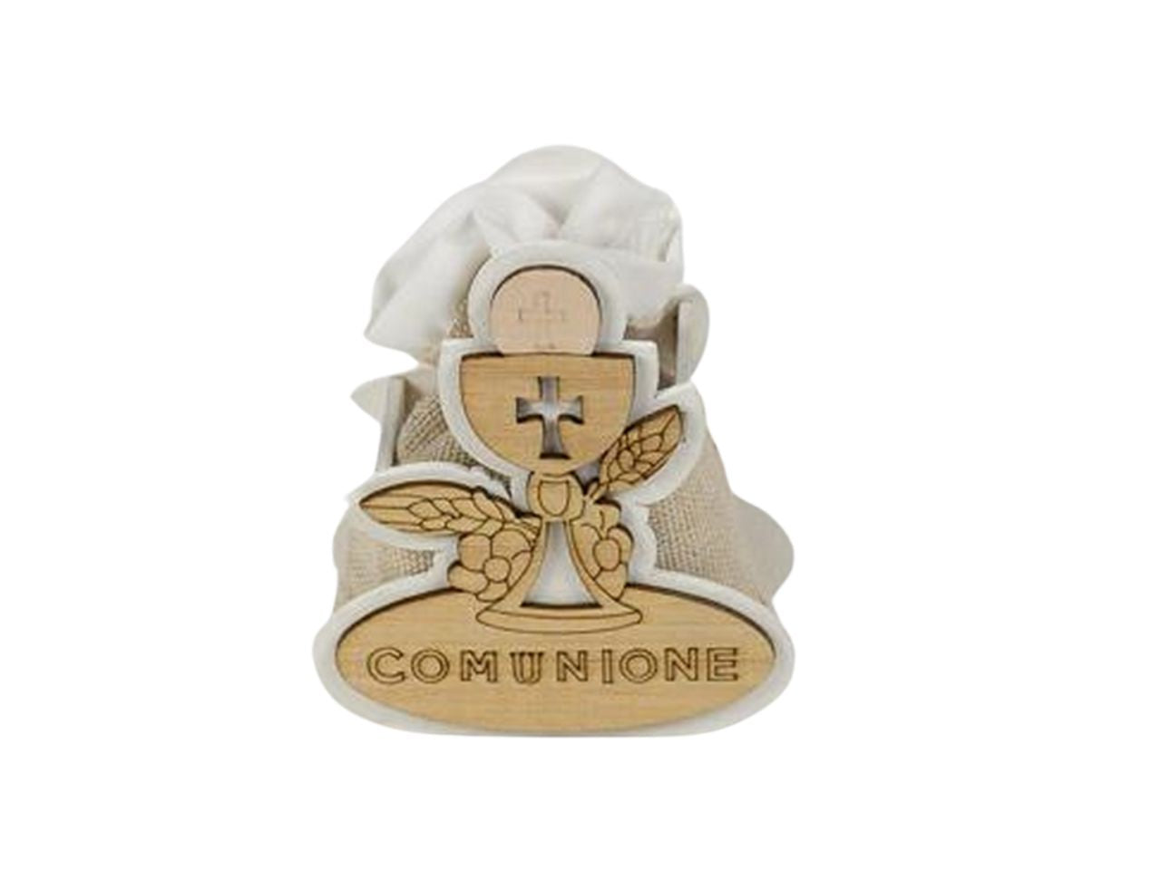 Scatola calice comunione con sacchetto h.8cm