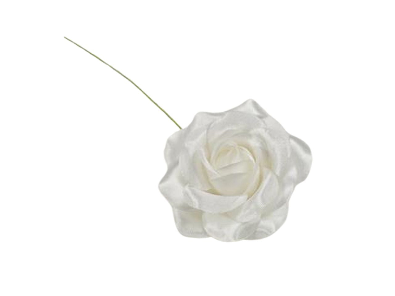 Rosa taffeta' misura 4cm bianco 36 pezzi