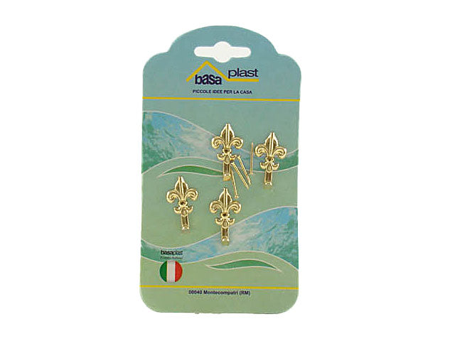 Gancio per quadri giglio 4 pezzi 0730