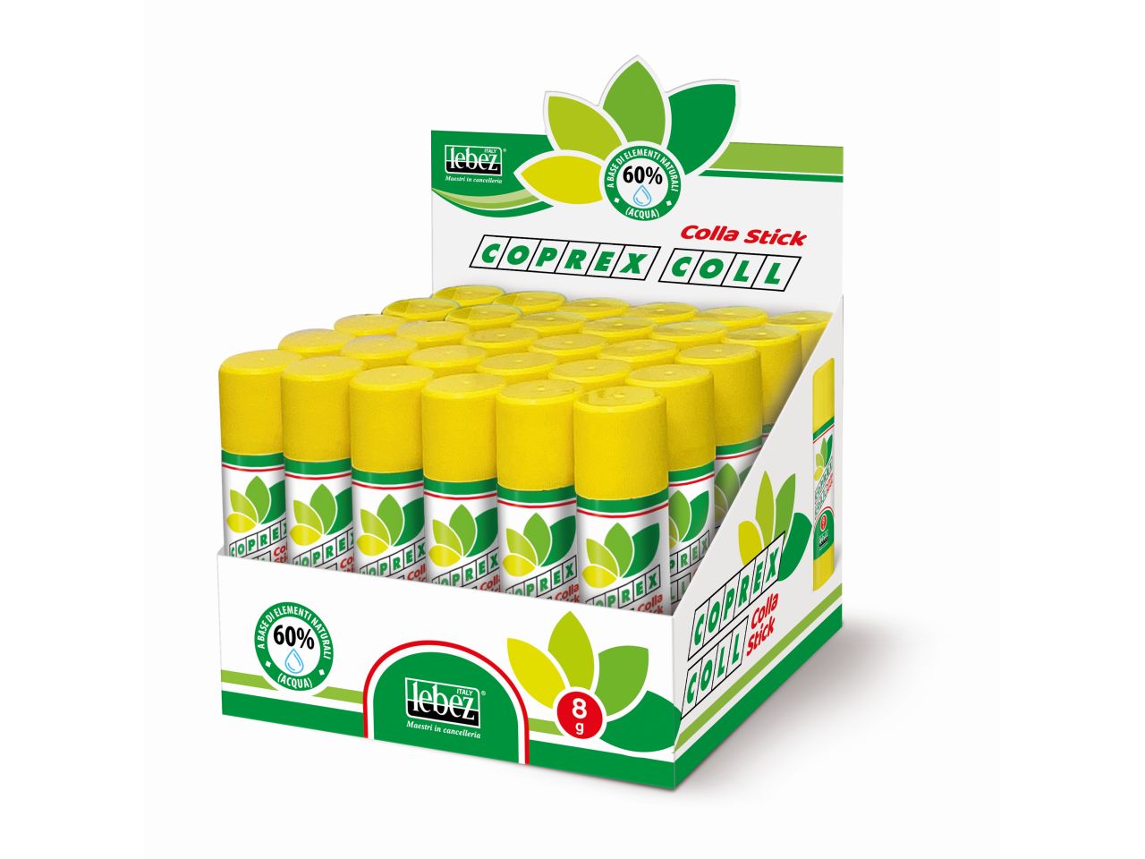 Colla stick 8 grammi confezione da 30 pezzi
