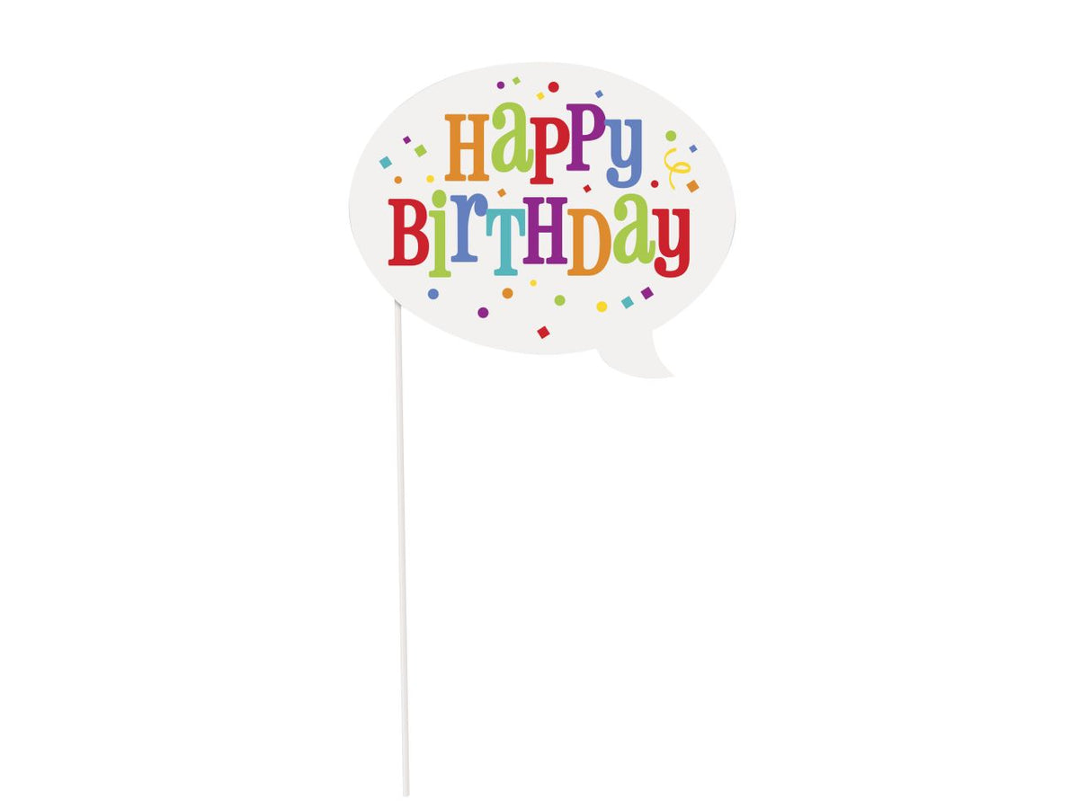 Birthday photo props - la confezione comprende 10 oggetti