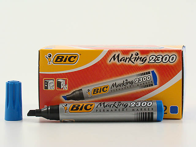 Marcatore bic blu tratto 3.7-5.5mm 12 pezzi