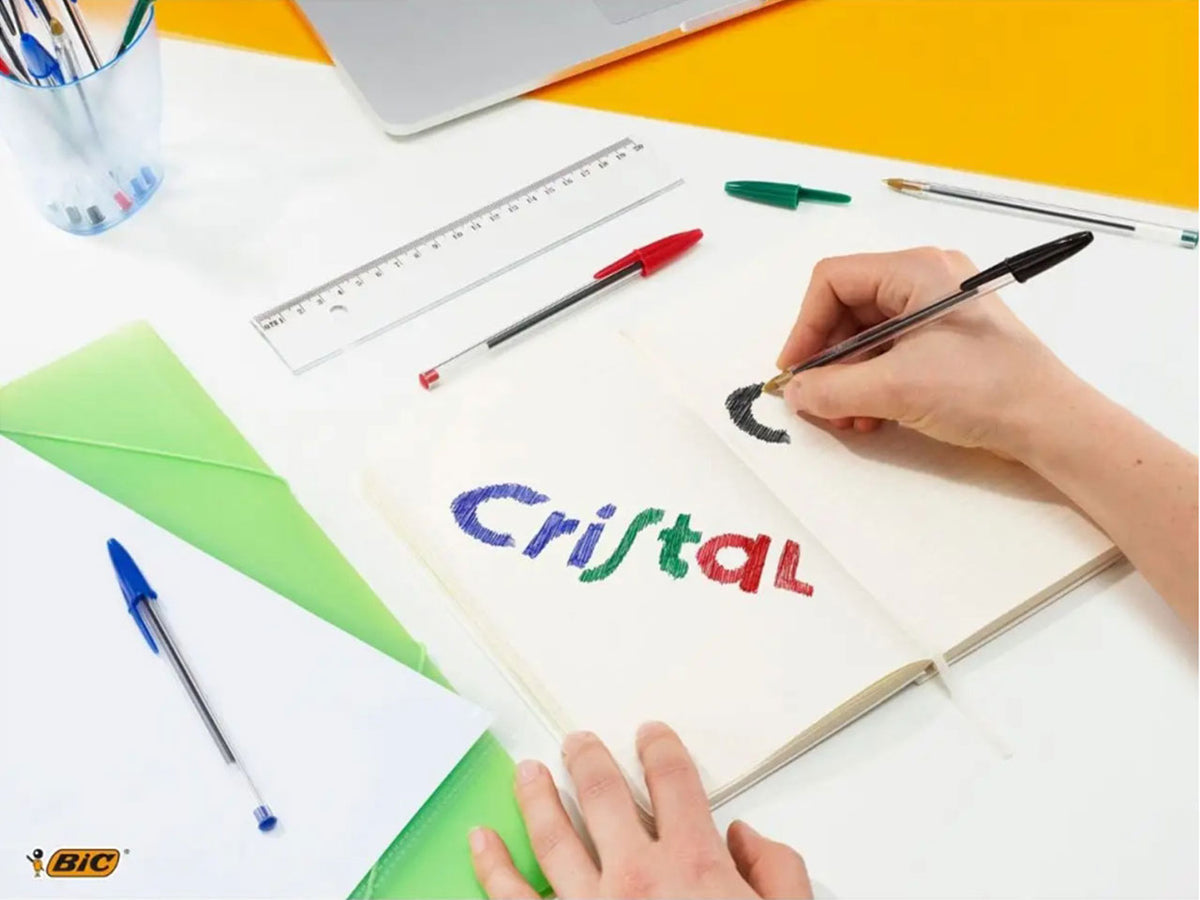 Penna Bic Cristal Original a sfera colori assortiti, tratto 1.00 mm, confezione 5 pezzi
