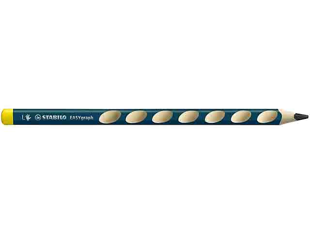 Matita Ergonomica Triangolare STABILO EASYgraph per Mancini Set da 6 Gradazione HB