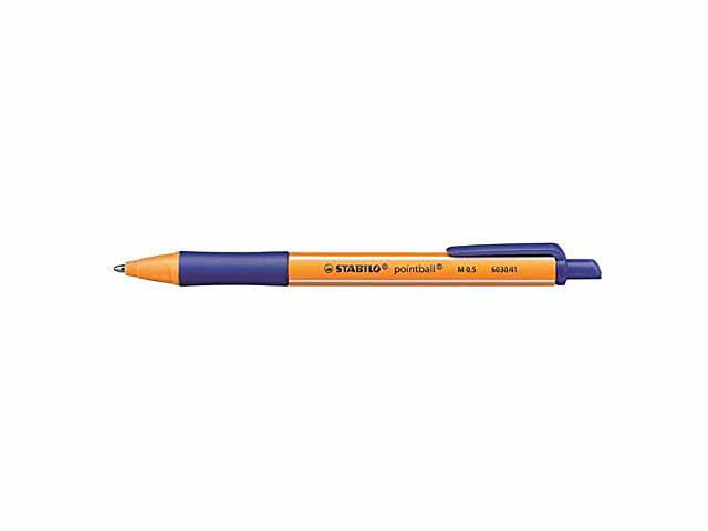 Stabilo penna Pointball di colore blu la confezione contiene 10 penne