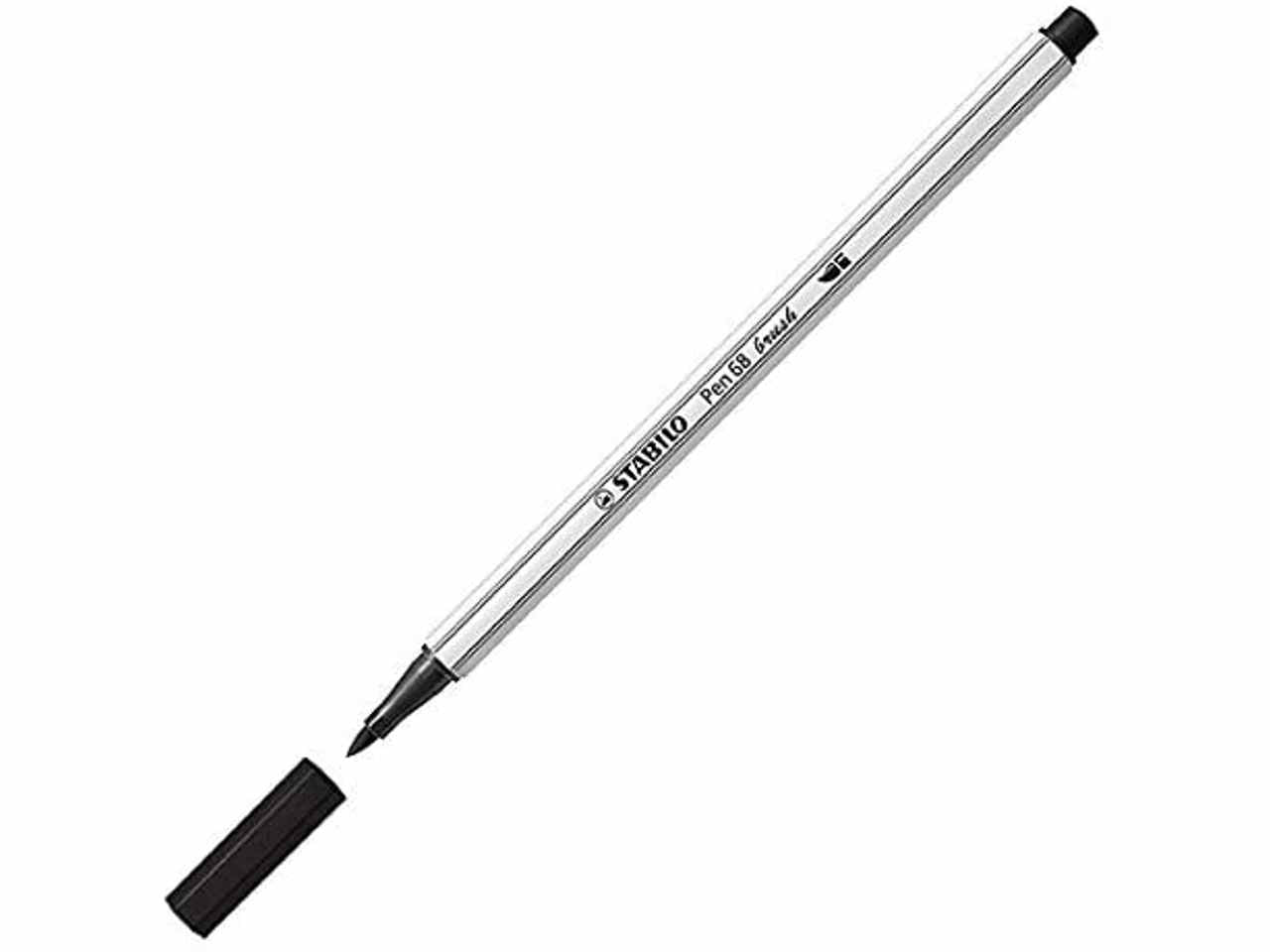 Pennarello Premium con Punta a Pennello STABILO Pen 68 Brush ARTY Set da 24 Punta a Pennello