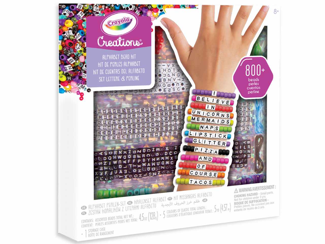 Creazioni Braccialetti con Lettere e Perline Crayola Creation