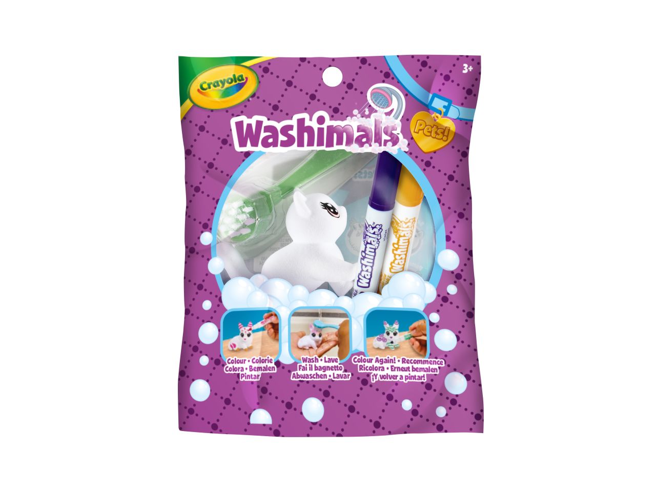 Washimals Pets Busta Sorpresa Crayola 6 modelli