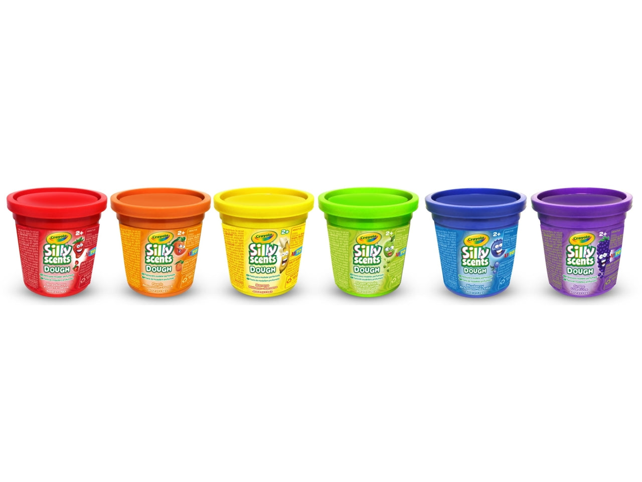 Silly scent pasta dough da modellare profumata barattolino 113gr 6 colori e profumi assortiti