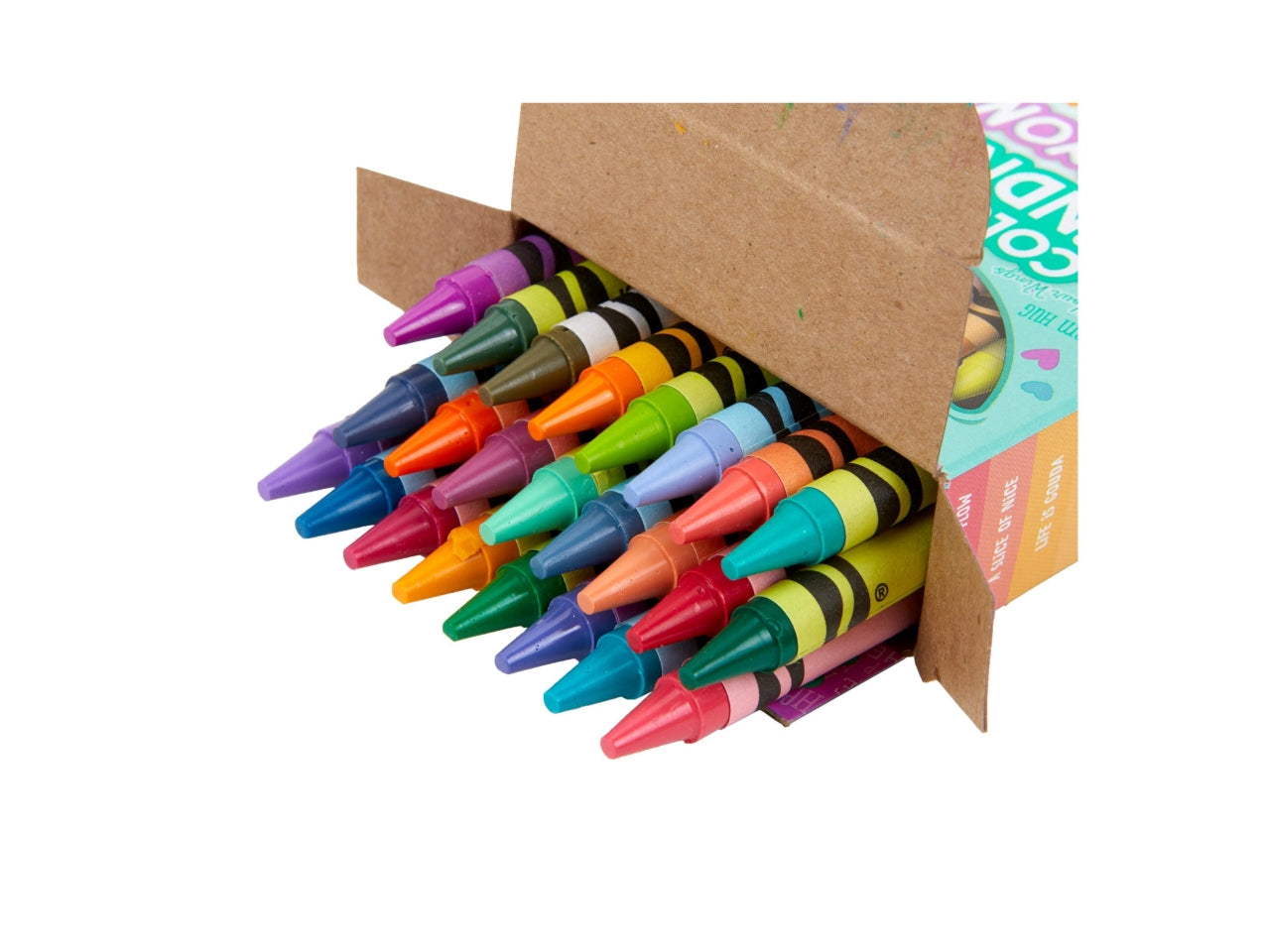 Set Pastelli a Cera Colours of Kindness 24 Pezzi - Multicolor, 7,2x3x10 cm, 131 gr, Cera, Certificato CE, Unisex, EtÃ  3+ | Crayola