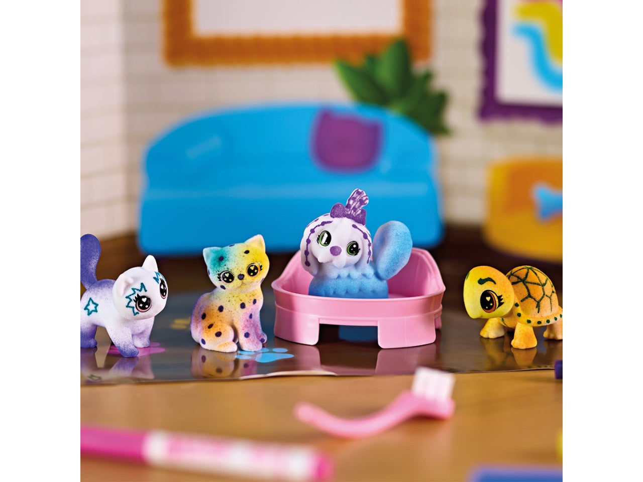 Washimals Pets Spray Boutique - Set con Accessori, Azzurro e Bianco, EtÃ  3+, Crayola $