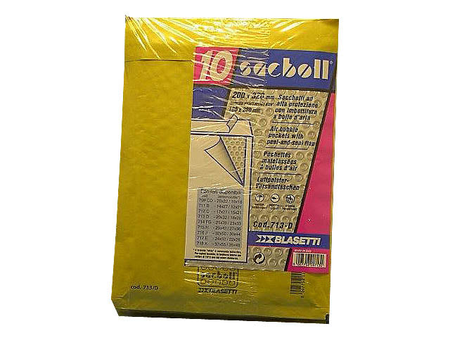 Buste con pluriball Blasetti in carta avano 120gr 20x32/18x26cm