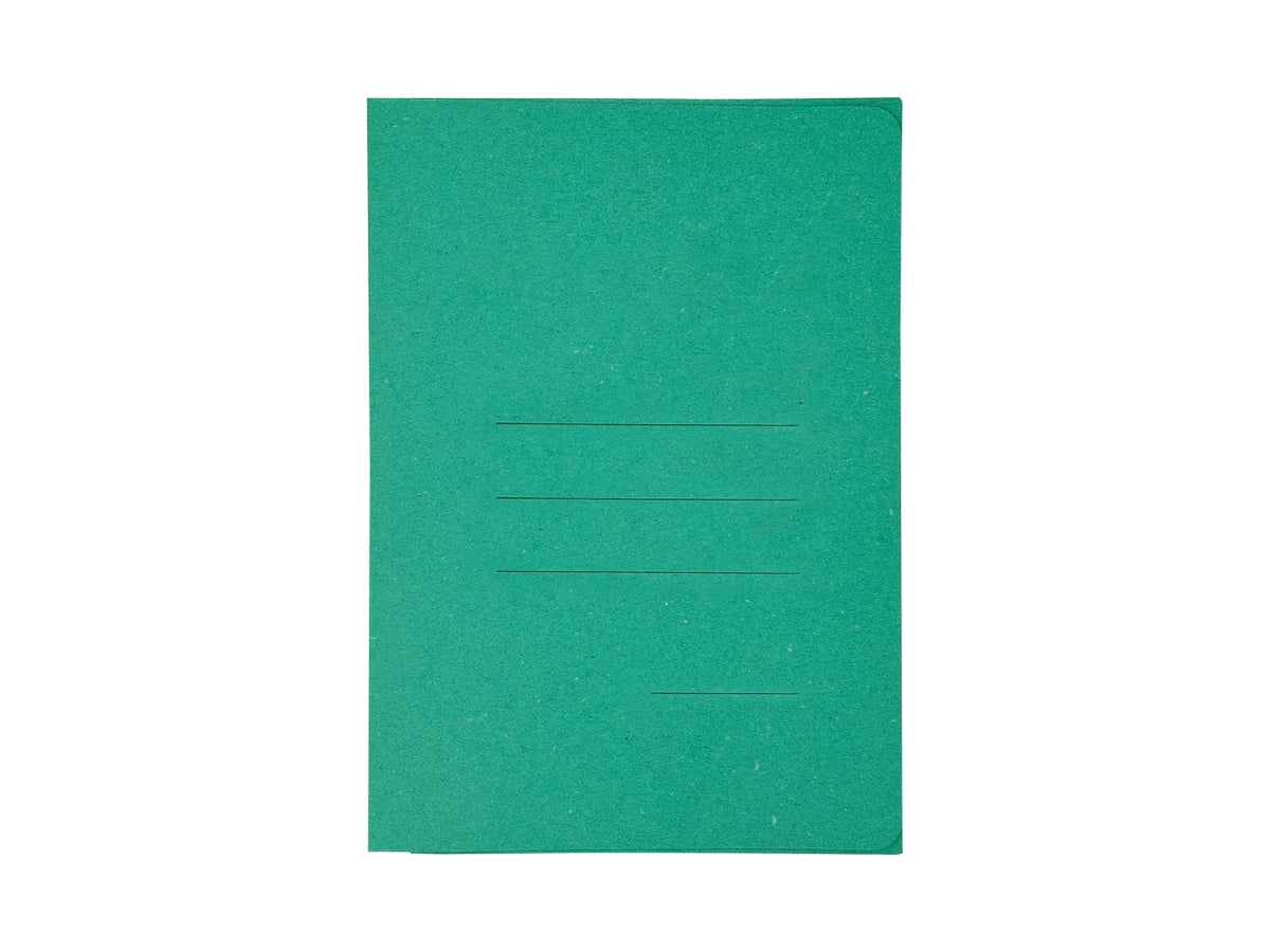 Cartellina 3 lembi verde, con stampa in carta riciclata , 25x33,5 cm, confezione da 50 pezzi - Blasetti