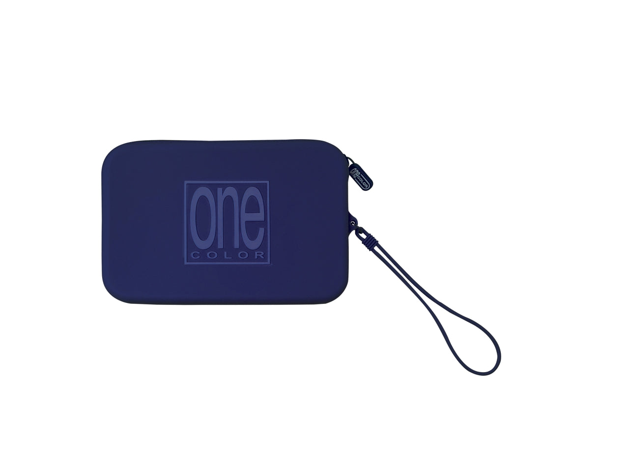 Astuccio bustina One Color summer in silicone blu notte, 19x12 cm - Blasetti
