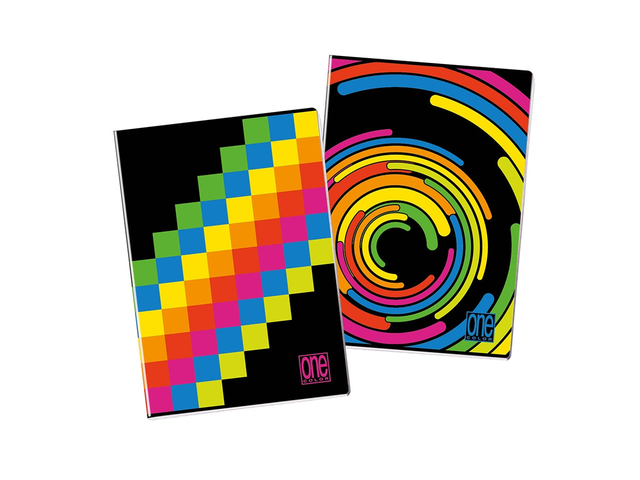 Quaderno maxi one color black&fluo con jolly page, 80g 20+1 fogli, rigatura 5M confezione 10 pezzi - Blasetti