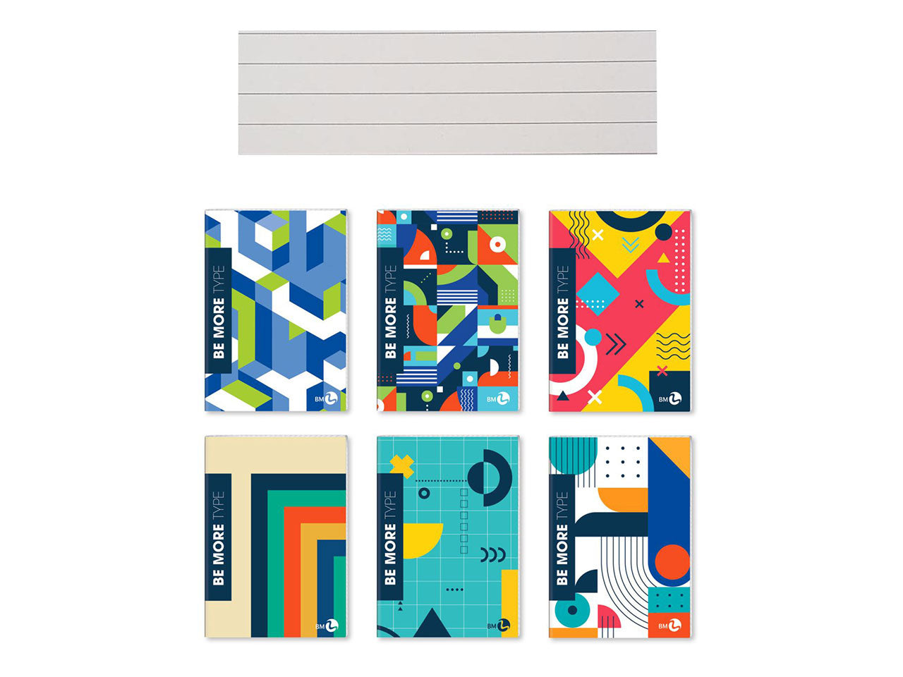 Quaderno maxi 100 grammi linea type rigatura 1r fogli 72 e risguardo misura210x297mm - la confezione comprende 10 quaderni - assortiti