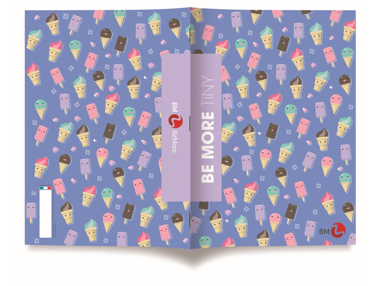 Quaderni maxi tiny linea be more different formato 21x29,7, pagine 72+r, rigatura c confezione da 10 quaderni