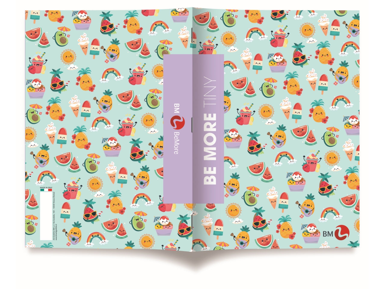 Quaderni maxi tiny linea be more different formato 21x29,7, pagine 72+r, rigatura 10 mm confezione da 10 quaderni