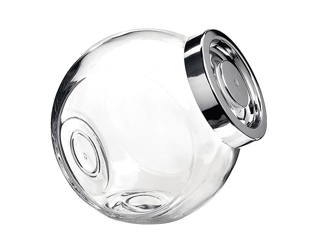 Barattolo in vetro Pandora 2L con coperchio metallizzato