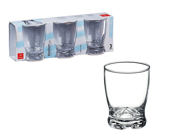 Bicchiere acqua Madison da 24cl in confezione da 3 bicchieri