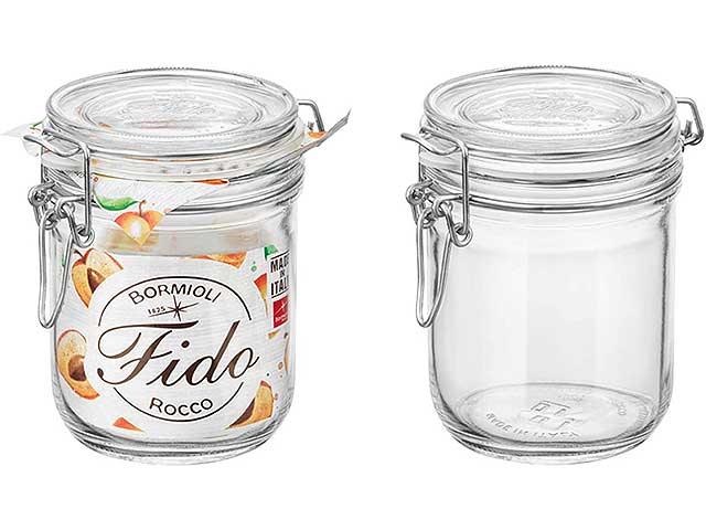 Vaso in vetro Fido terrina 50cl con tappo ermetico