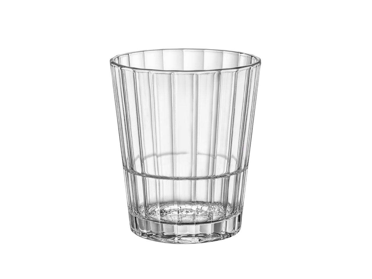 Bicchiere in vetro rigato Oxford rocks da 31,2cl, set 6 bicchieri
