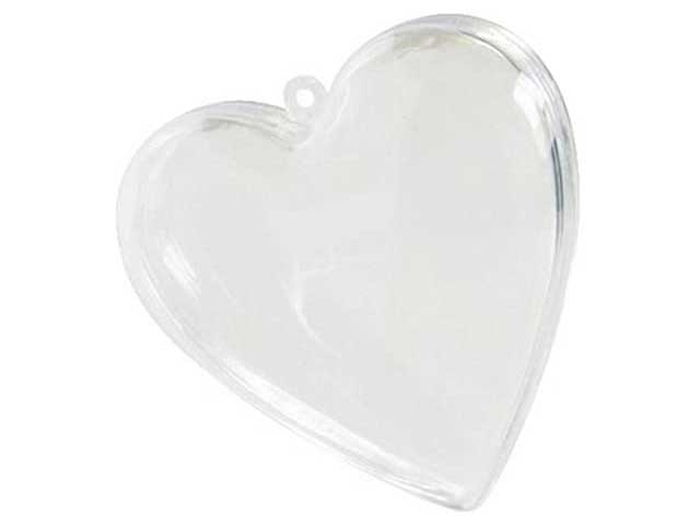 Cuori in plexiglass d. 100 trasparente