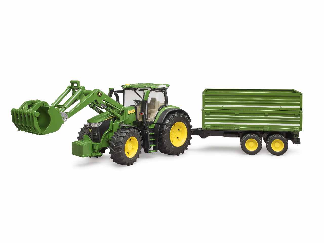 Trattore john deere 7r 350 c/benna+rim.