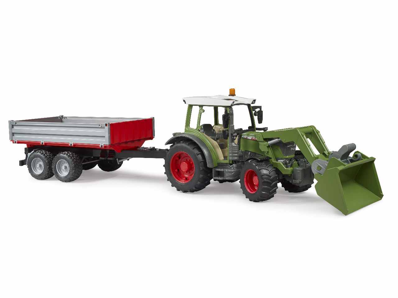 Trattore fendt vario 211 con benna e rimorchio