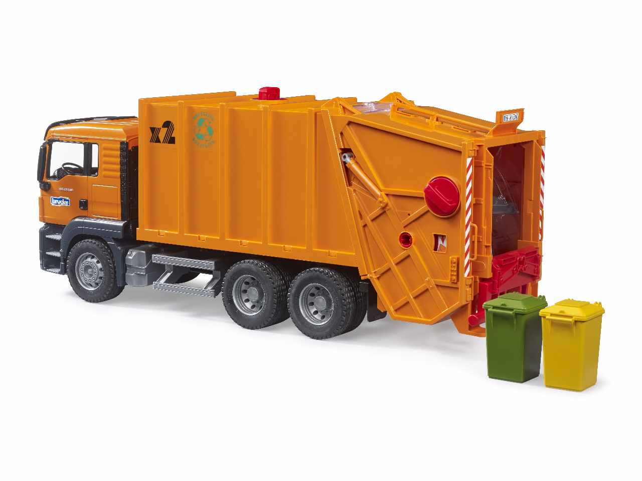 Man tgs camion trasporto rifiuti arancione
