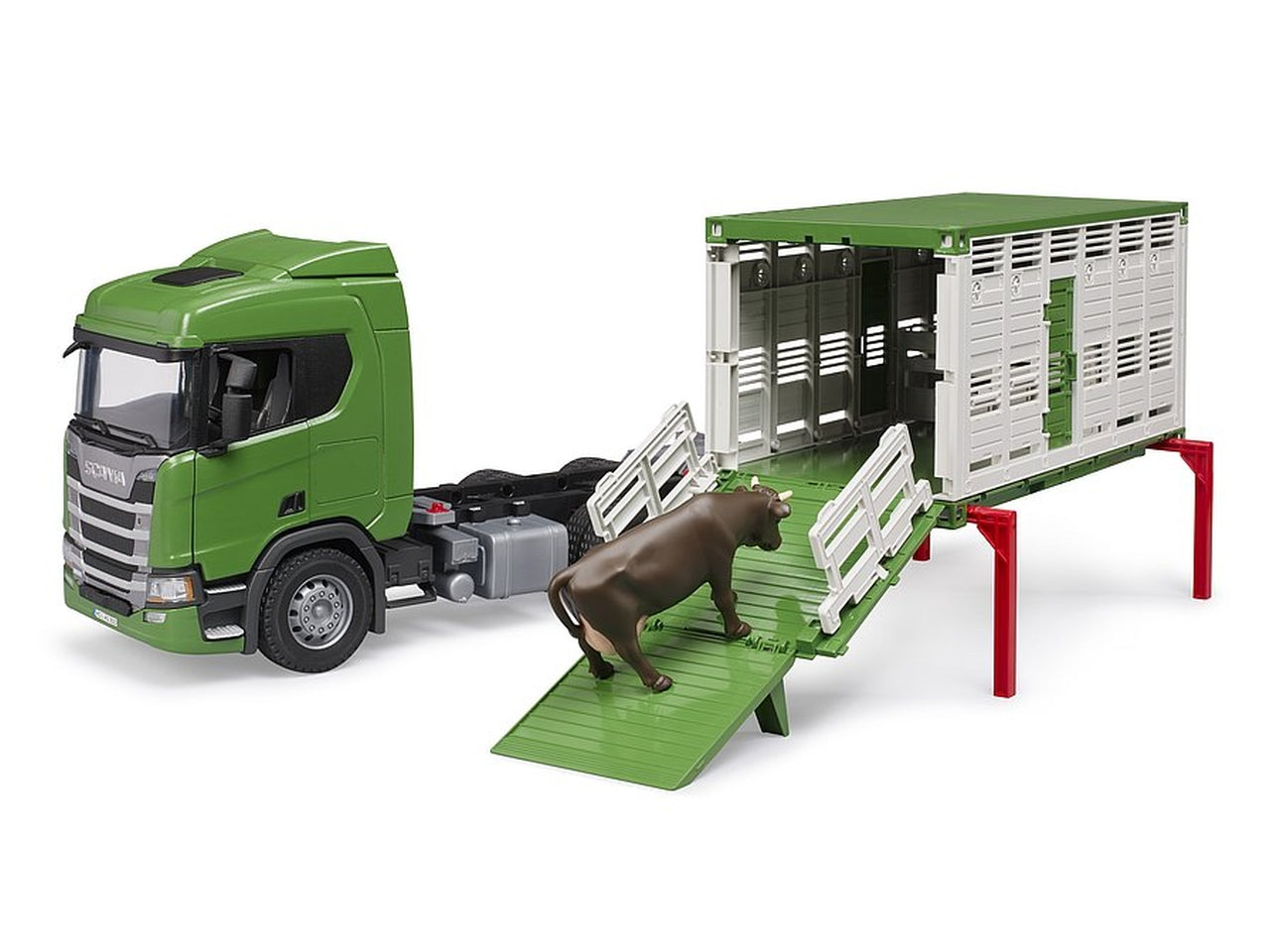 Scania super 560r camion trasporto bestiame con un bovino